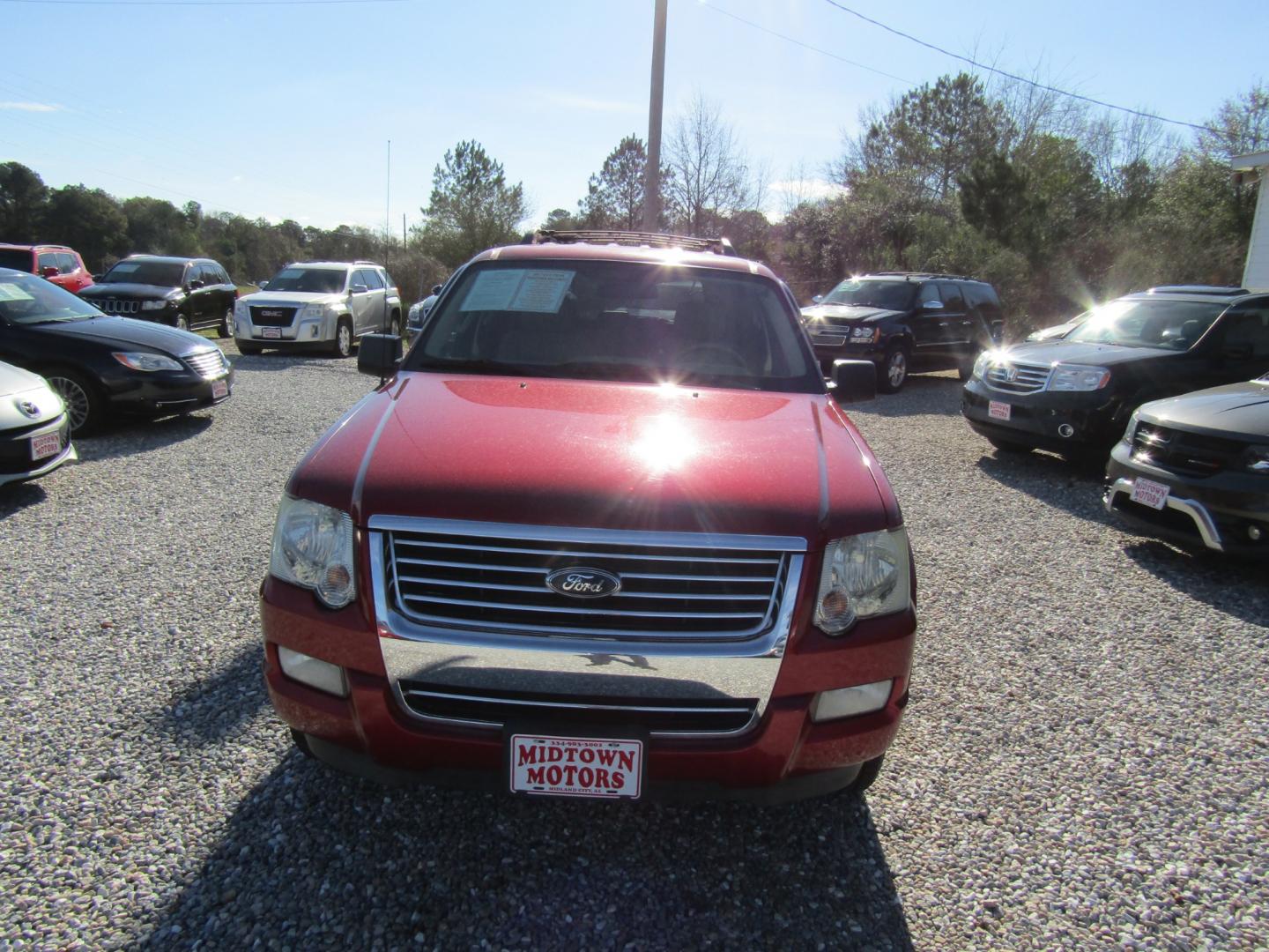 2008 Red /Tan Ford Explorer XLT 4.0L 2WD (1FMEU63E58U) with an 4.0L V6 SOHC 16V engine, Automatic transmission, located at 15016 S Hwy 231, Midland City, AL, 36350, (334) 983-3001, 31.306210, -85.495277 - Photo#1